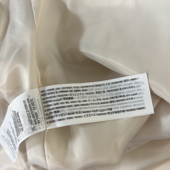 🔥🔥🔥NEW Abercrombie & Fitch Wool Blended Petite Coat Jacket XSP - Picture 8 of 8